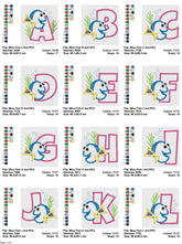 Ocean Dori Alphabet Applique Embroidery Set